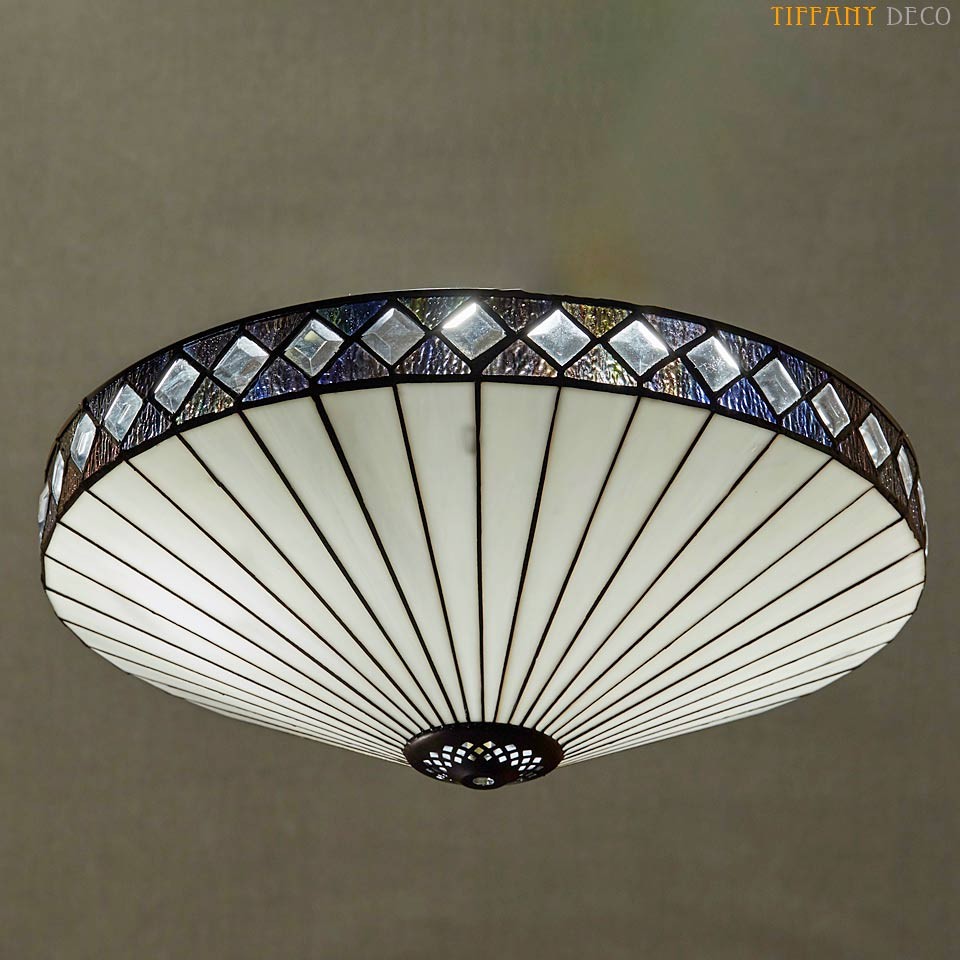 Fargo flush tiffany ceiling light cheap