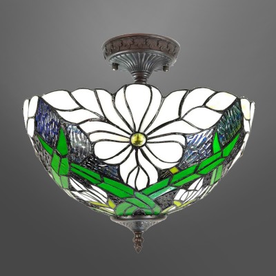 Tiffany Ceiling Lamp Flowers