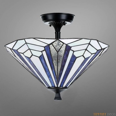 Tiffany Ceiling Lamp Art Déco B& Blue