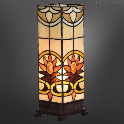 Square Tiffany Lamp Sunset Small