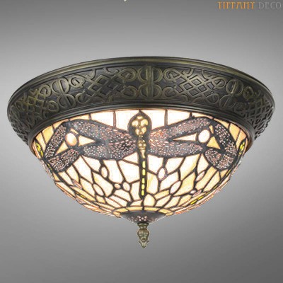 Tiffany Ceiling Lamp Dragonfly