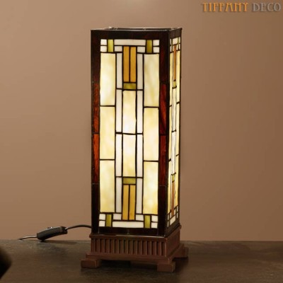 Square Tiffany Lamp Carré Art Déco Medium