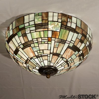 Tiffany Ceiling Lamp Squares Large
