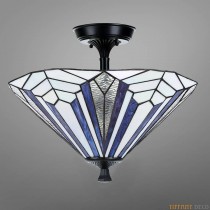 Tiffany Ceiling Lamp Art Déco B& Blue