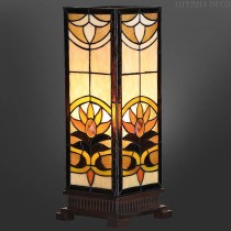 Square Tiffany Lamp Sunset Medium