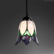 Suspended Lamp Mini Bell Purple flower