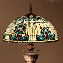 Tiffany Floor Lamp Blue Retro