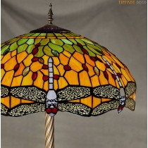 Tiffany Floor Lamp Dragonfly Flame