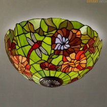 Tiffany Ceiling Lamp Tropical Large