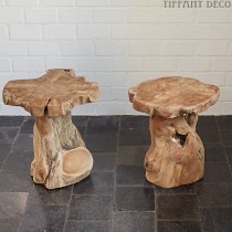 Stool in massive wood