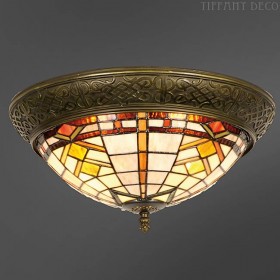 Tiffany Ceiling Lamp Art Deco