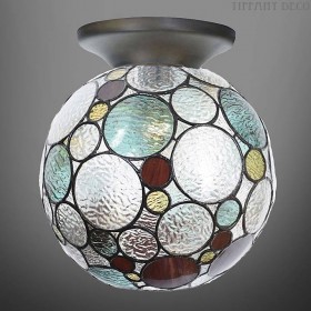 Tiffany Ceiling Lamp Globe Vintage