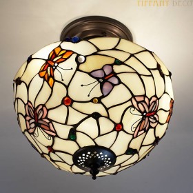 Tiffany Ceiling Lamp Vlinders Small