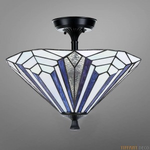 Tiffany Ceiling Lamp Art Déco B& Blue