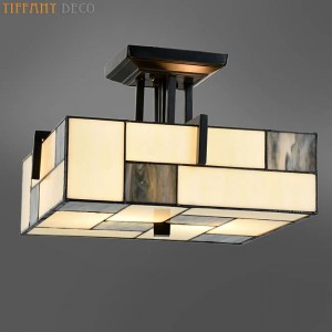 Tiffany ceilingl Lamp Art Déco Mondriaan