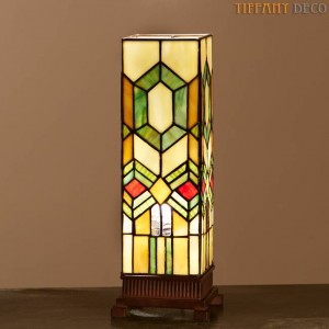 Square Tiffany Lamp Art Déco Small
