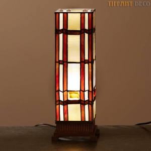 Square Tiffany Lamp Art Déco Small