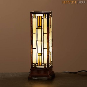 Square Tiffany Lamp Art Déco Small