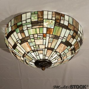 Tiffany Ceiling Lamp Squares Large