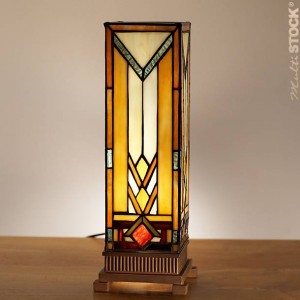 Square Tiffany Lamp Art Déco Small