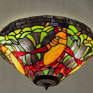 Tiffany Ceiling Lamp Fish Medium