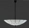 Tiffany suspended Lamp Art Déco B&W Large