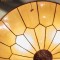 Tiffany ceilingl Lamp Art Déco B&W Large Sun