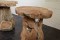 Stool in massive wood