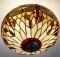 Tiffany Ceiling Lamp Dragonfly Gold Medium