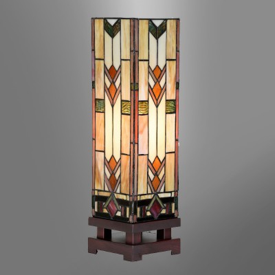 Lampe Tiffany Carré Art Déco Large