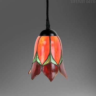 Lampe suspendue Mini Fleur Rouge