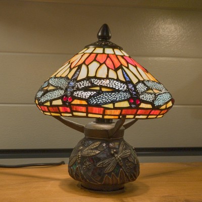 Lampe Tiffany Libellule Orange