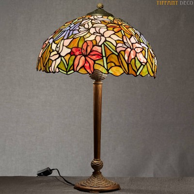 Lampe tiffany Fleurs Medium