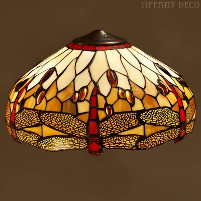 Abat-jour tiffany  Dragonfly Gold Large