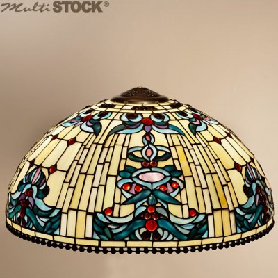 Abat-jour Tiffany BleuRetro Large