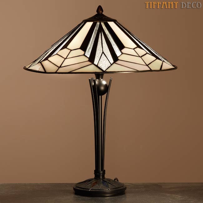 Lampe tiffany Art Déco B&W - Les plus belles Lampes Tiffany