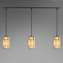 Lampe suspendue 3x Art Déco