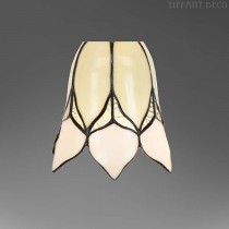 Mini Abat-jour Tiffany Fleur Blanche