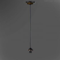 Suspension rond E27 65 cm. fixe