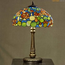 Lampe tiffany fleurs Medium