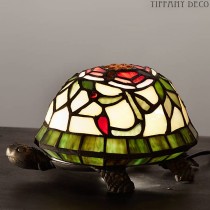 Lampe tiffany Tortue Fleur