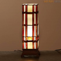 Lampe tiffany Carré Art Déco Small