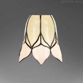 Mini Abat-jour Tiffany Fleur Blanche