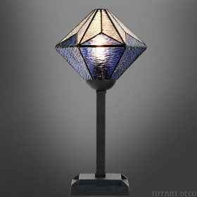Lampe tiffany Akira Bleue