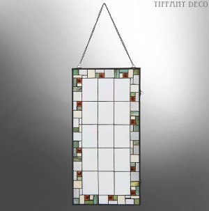 Vitrail Tiffany Art Déco Carreaux