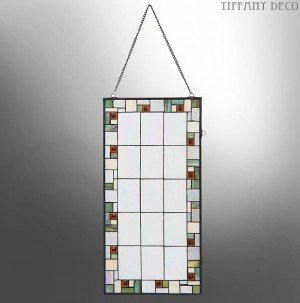 Vitrail tiffany Art Déco Carreaux