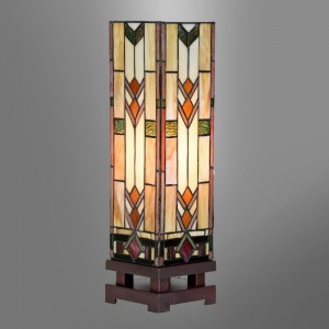Lampe Tiffany Carré Art Déco Large