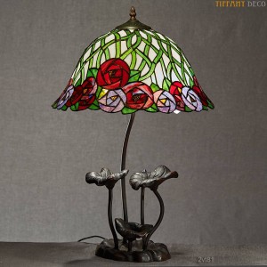 Lampe tiffany Roses Stylées Medium