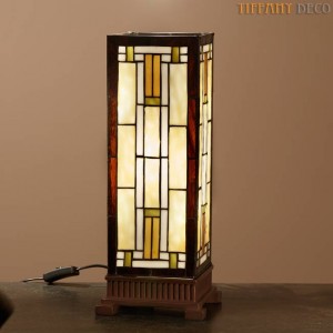 Lampe Tiffany Carré Art Déco Medium