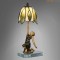 Lampe tiffany Golden Art Deco Lady